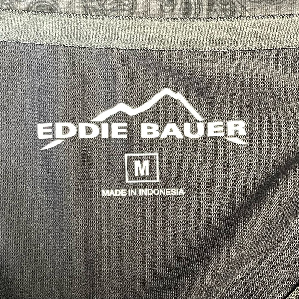 Eddie Bauer gray 1/4 zip pullover long sleeve ruched soft lightweight size M - Picture 3 of 7